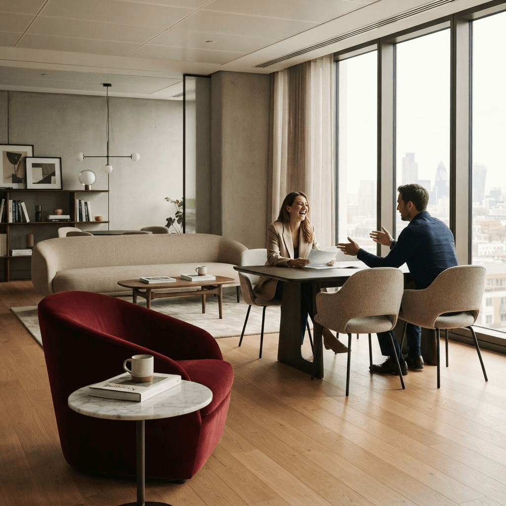 FURNISO designed executive workspace with premium furniture